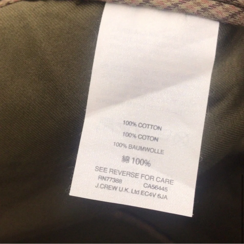 J Crew | Olive Green Khaki Downtown Field Jacket Small